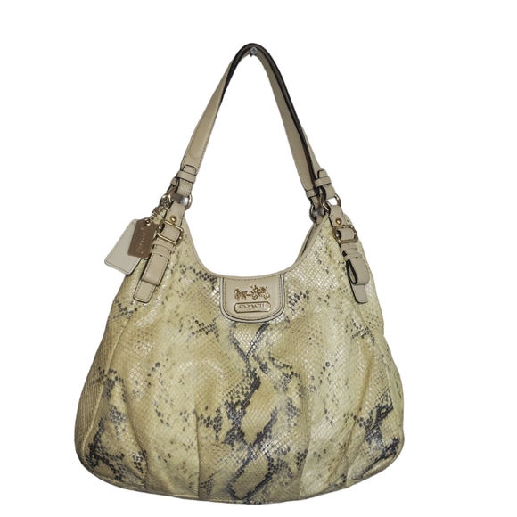 Coach Rare Madison Python Embossed Maggie Shoulder Bag - Picture 5 of 17